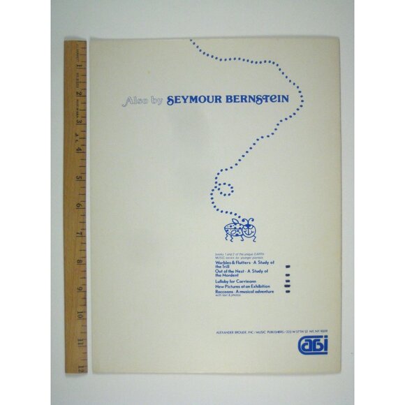 Insects Eight Studies For Piano Seymour Bernstein Book 1 Sheet Music - Picture 5 of 5